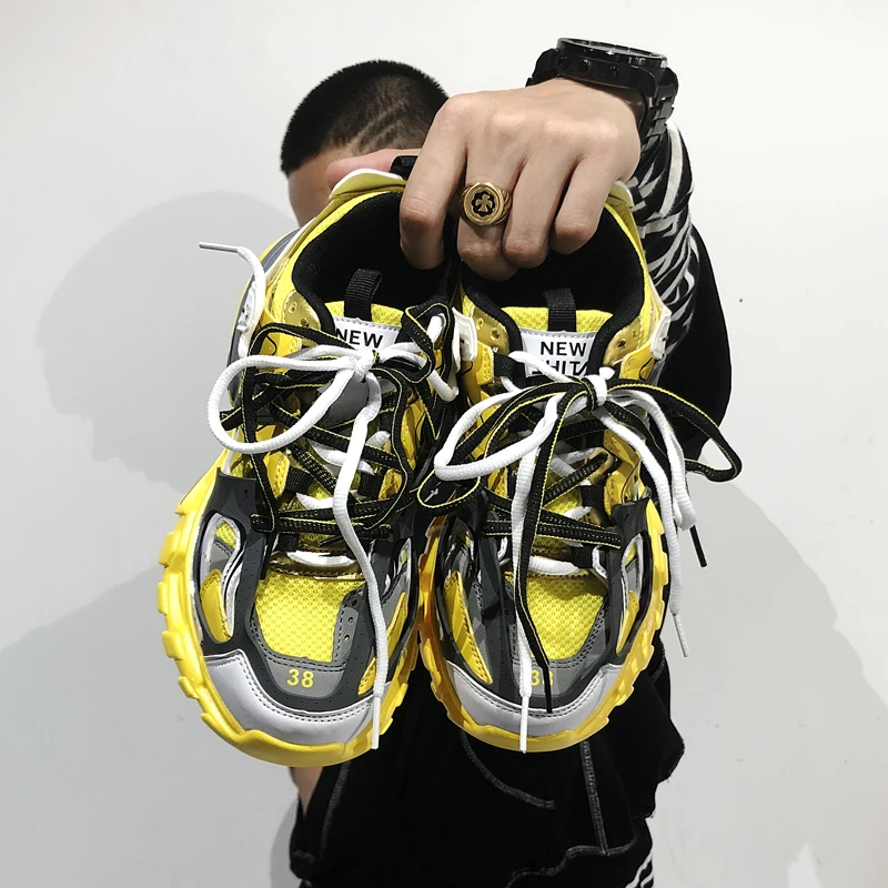 INS superstar men's Chunky Sneakers Fashion Basket men Platform dadly Shoes Lace Up men Trainers tenis masculino balck orange INS superstar men's Chunky Sneakers Fashion Basket men Platform dadly Shoes Lace Up men Trainers tenis masculino balck orange