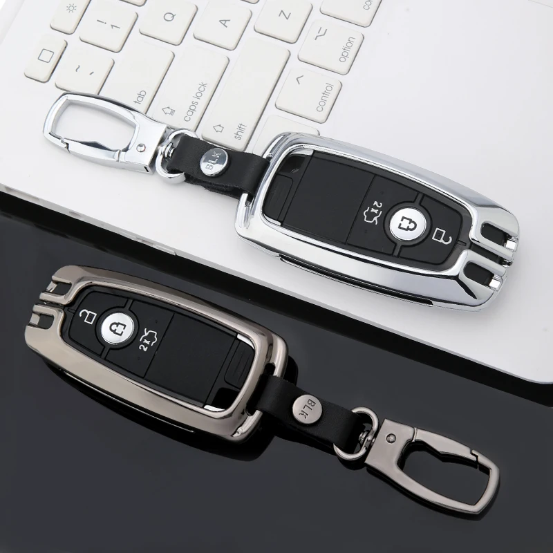 

Zinc alloy Car Key Case Cover Keychain for Ford Fusion 2018 Mustang Explorer Expedition Edge F-350 F-450 F-550 car styling