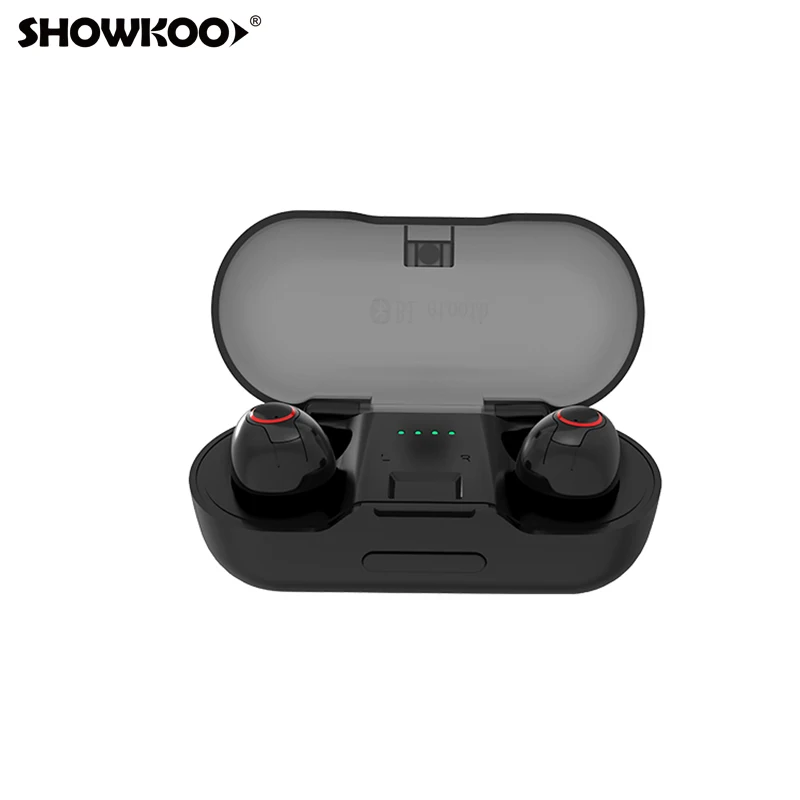 Goede Nieuwe Bluetooth V5.0 Headset Tws Mini Draadloze Hoofdtelefoon Oortelefoon Voor iPhone X Xs Xs Max Xr 7 8 Plus Ruis canceling Hoofdtelefoon