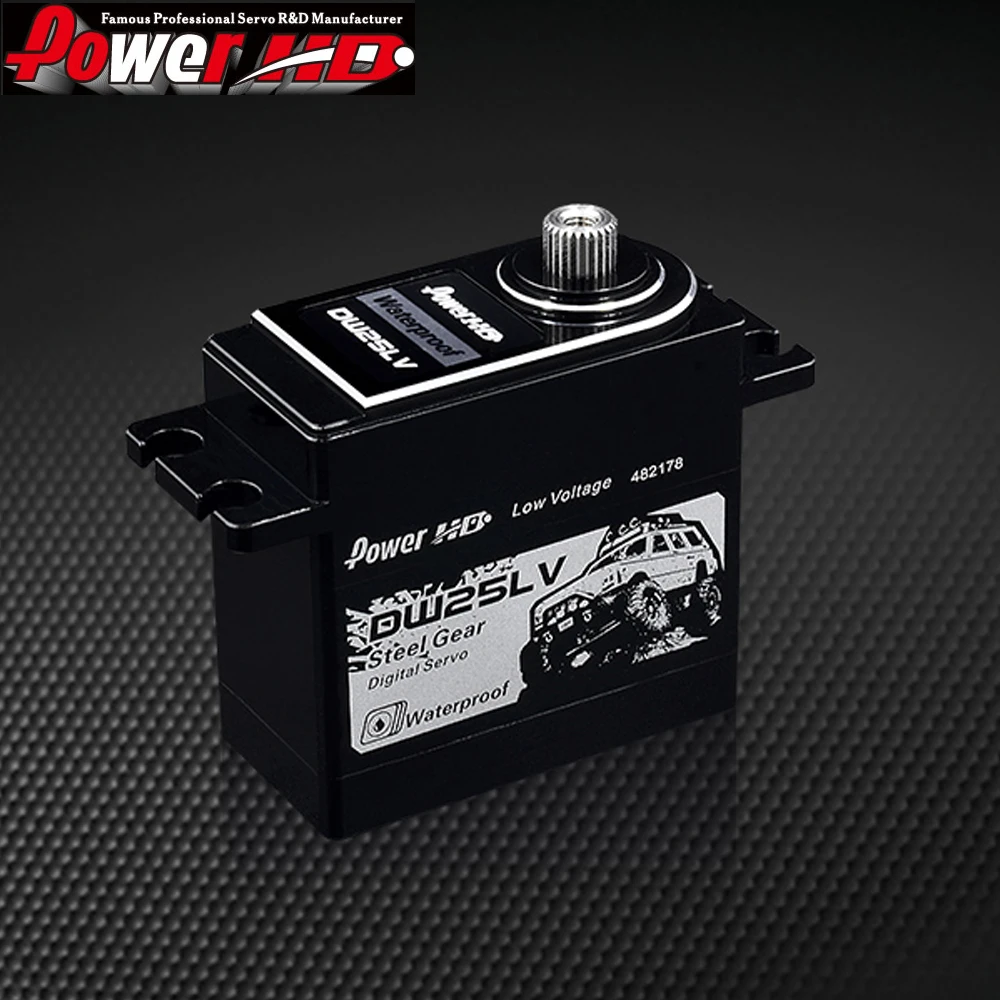 Power HD DW-25LV High Voltage 25Kg High-Speed Metal Gear Servo High Voltage Servo Waterproof for 1/10 RC Crawler Car Max 6V Power HD DW-25LV High Voltage 25Kg High-Speed Metal Gear Servo High Voltage Servo Waterproof for 1/10 RC Crawler Car Max 6V
