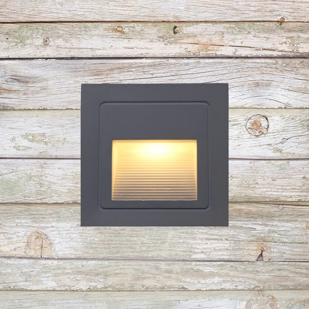 3w led Stair Light with Embedded box Aluminum Step Lights Outdoor LED Wall Lamp Footlight Waterproof IP65 BL04