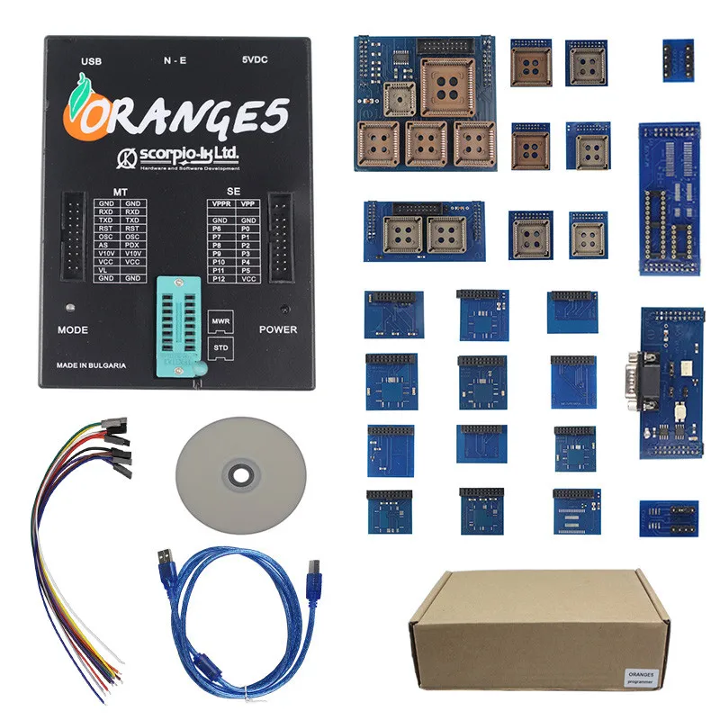 Горячая оранжевый 5 Самая низкая цена программист OEM с полным адаптером оранжевый 5 программист высокое качество оранжевый 5