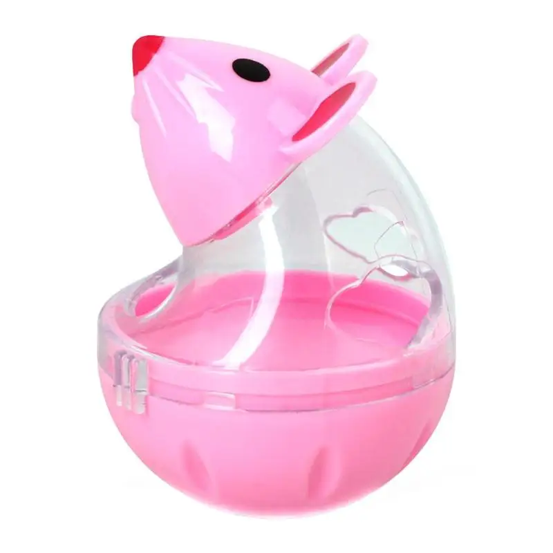 Кот стакан утечки игрушки для кормушек Pet кормушка для щенка утечки пищевой шар милая форма Забавный самокормление держатель для закусок пластиковая игрушка