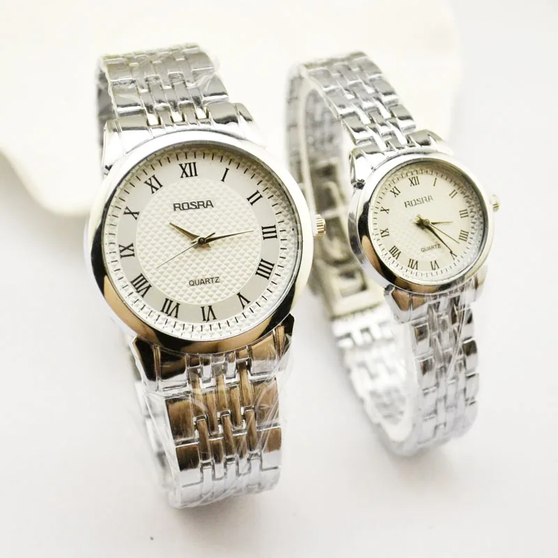 Korean Version Of High-end Men's Watch Quartz Watch Steel Belt Waterproof Watch Casual Lovers Watch Manufacturers Direct Jhlf