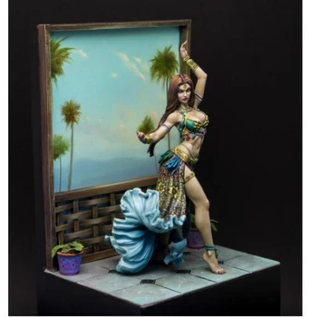

75mm Scale Resin Figure Model Kit Dancing Girl Static Modeling Assembling DIY Toys Hobby Tools Creative Gift