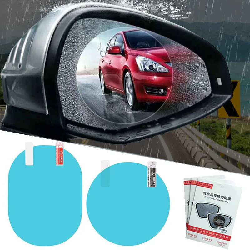 Buy 2PCS Rainproof Anti Fog Car Mirror Window Clear