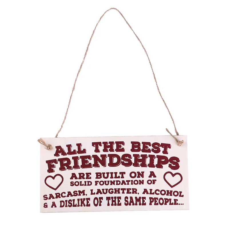 Sign Board Best Friend Friendship Gift Chic Spending Heart Thank You Decoration home Decor 2019 new hot sale #25j10 (4)
