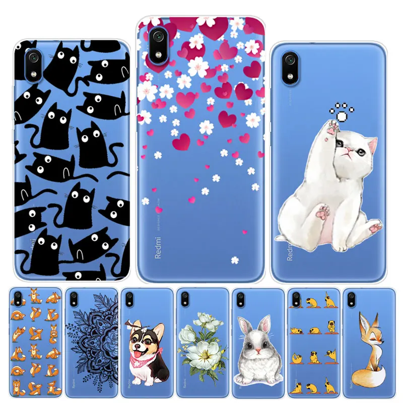 

For Xiaomi Redmi 7A Case Redmi 7A Cover Soft Silicone Clear Bumper Case on For Coque Xiaomi Redmi 7A 7 A A7 Redmi7A Phone Cases