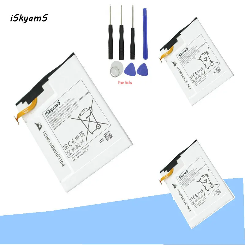 3x 4000mah Ebbt230fbe Battery For Samsung Galaxy Tab Tablet 4 7.0 7.0