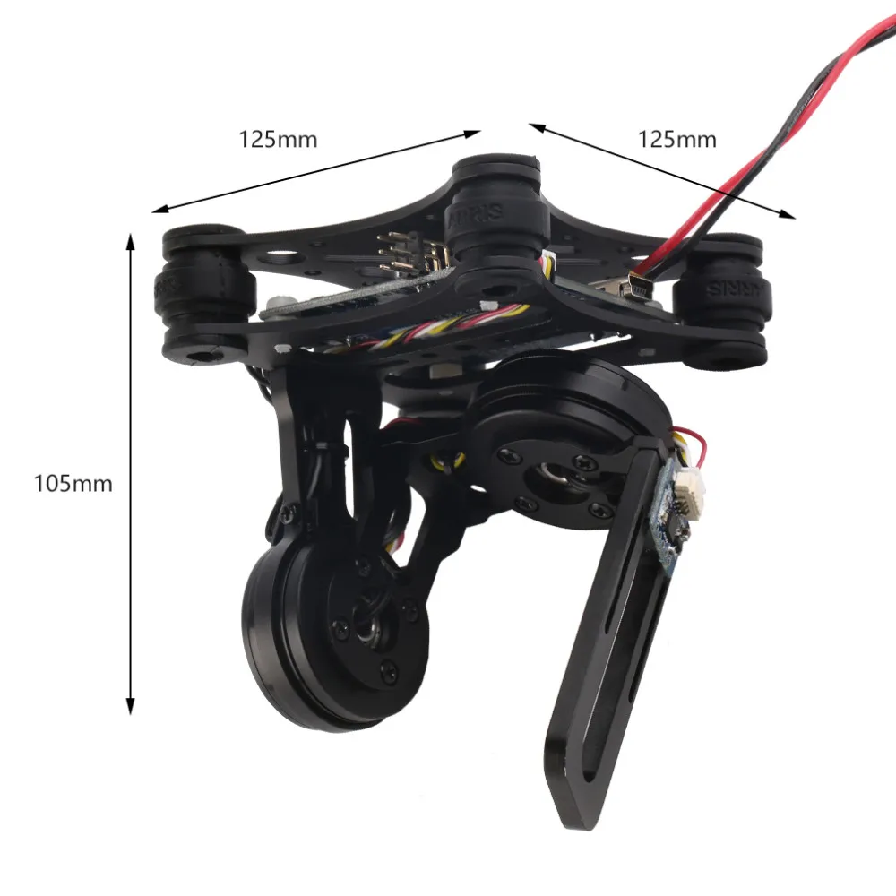 1 комплект RTF FPV 2 оси двигателя 2208 бесщеточный карданный с контроллер BGC доска для DJI Phantom GoPro 3 4