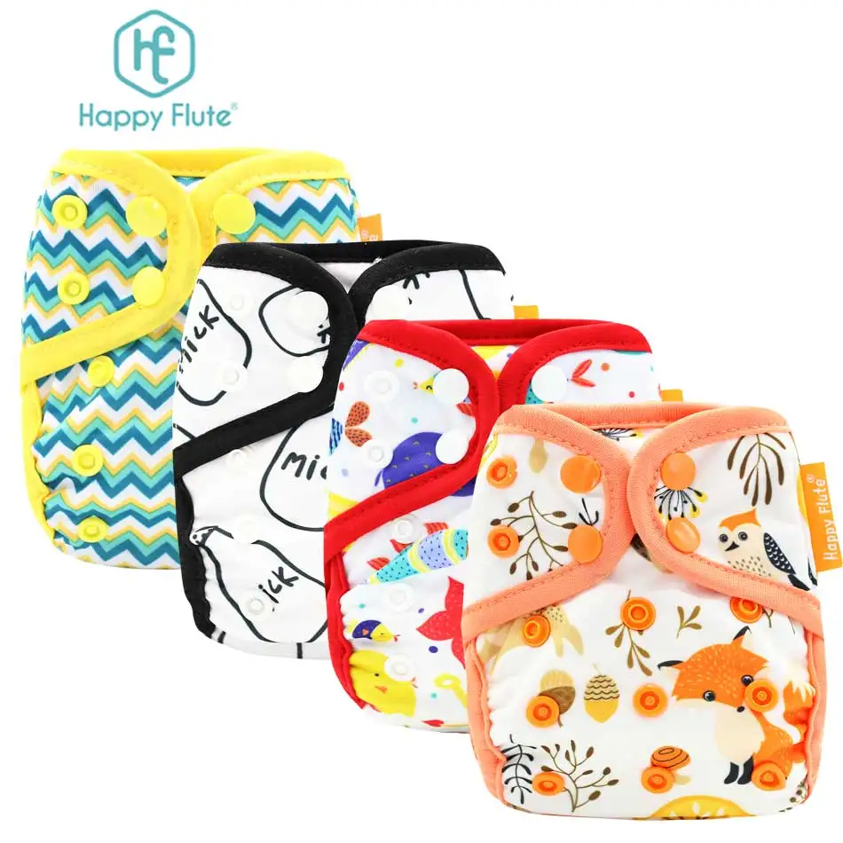 Buy Happyflute Newborn print PUL design snap or hook