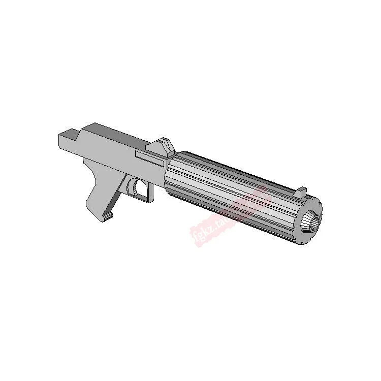 3D Бумага модель Пистолет Звездные войны Arc пистолет 1: 1 Правильная пропорция DIY моделирование Поклонники Коллекция