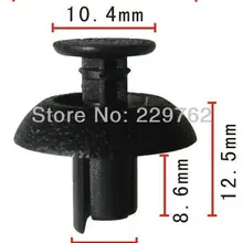 100 шт., фиксатор пуш-типа, авто пластиковый зажим, крепеж, крепится для автомобиля, автомобильные пластмассовые зажимы застежка-молния, зажим