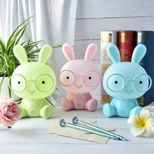 Cute Baby Bedroom Lamp Rabbit Night Light Led Night Lamp Christmas Gift Bedside Decor Kids Glasses Rabbits Lights