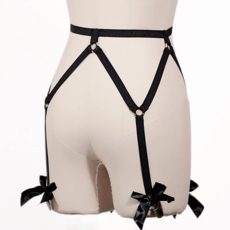 Sexy Hohe Qualität Dessous frauen Mode Punk Strumpf Gürtel Körper Käfig Baum Oberschenkel Strumpfband Frauen Fetisch Unterwäsche GPD