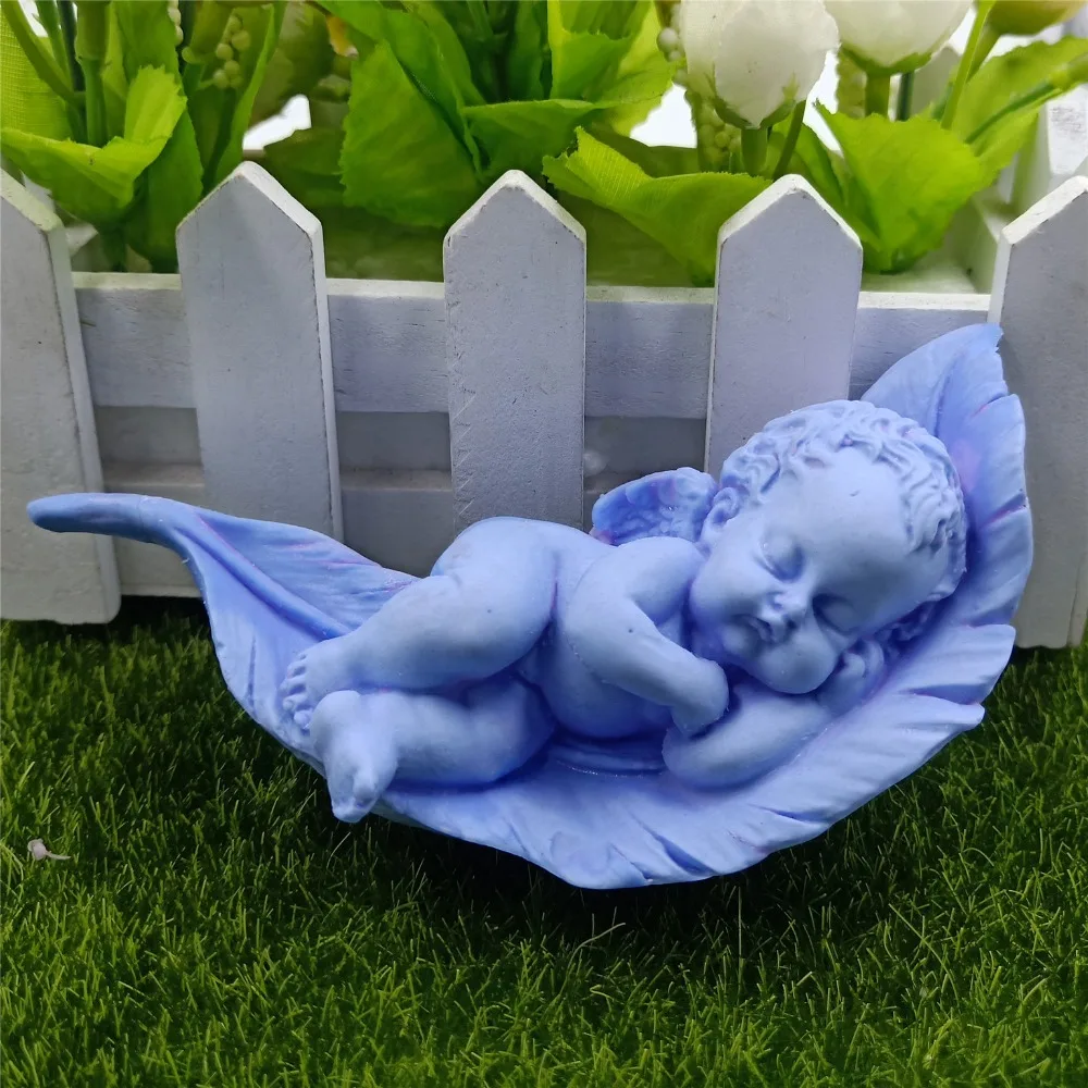 3D силиконовая форма для мыла Sleeping Baby кекса шоколада ароматерапии|Формы мыла| |