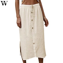 Женская юбка, женские юбки, летняя пляжная Женская эластичная винтажная длинная Повседневная плиссированная юбка с высокой талией, 19 мая 31