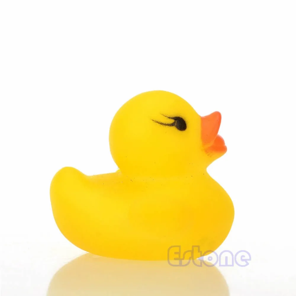 

Lot 1/5/10/20Pcs Yellow Baby Children Bath Toys Cute Rubber Squeaky Duck Ducky