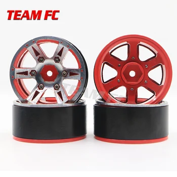 

4PCS 1.9 Inch RC Rock Crawler Metal Beadlock Wheel Rim for 1/10 TRX4 Axial SCX10 90046 D90 D110 TF2 S166
