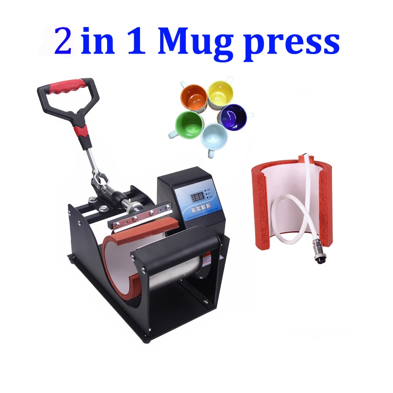 Digital Sublimation Mug Printer combo 2 in 1 Portable Digital Mug Heat