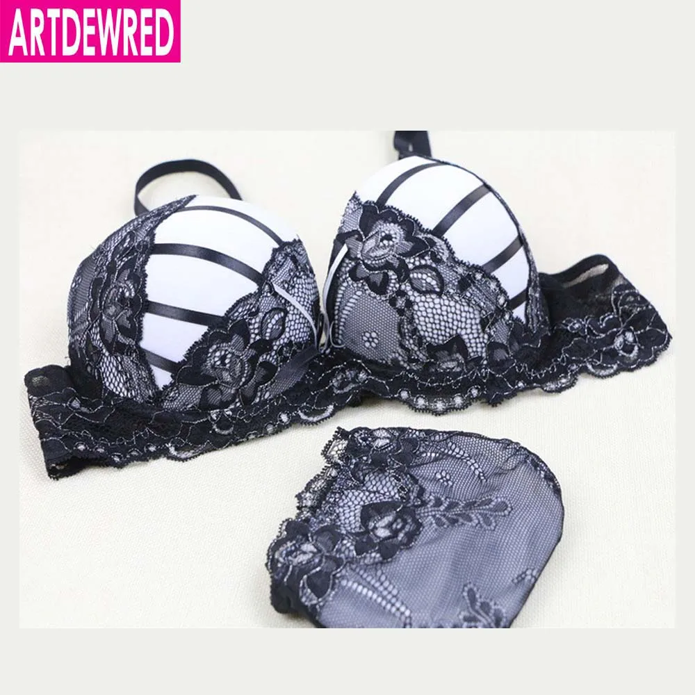 Intimates Set Women Sexy Plus Size Bra Sets Embroidered Lace Bra And Pantie Set Bc 36 38 40 Sexy