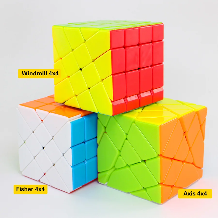 Fanxin Axis Fisher ветряная мельница 4x4 Cube Stickerless 4x4x4 Magic Cubes Higth Diffuclty профессиональная головоломка для детей