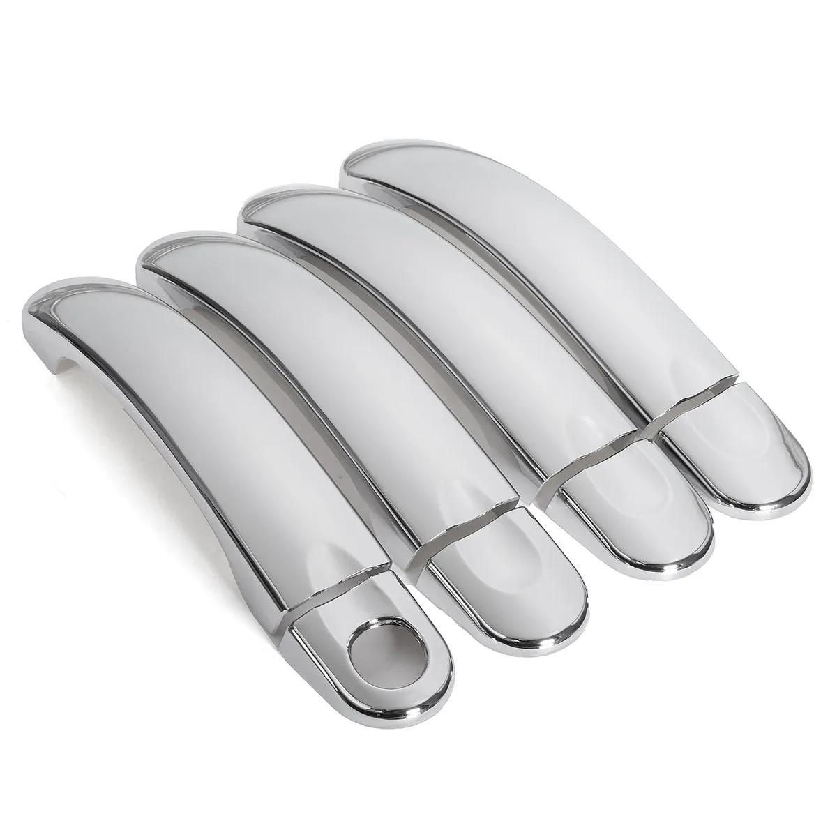 8pcs Chrome Stainless Steel Door Handle Cover Trim Set For VW ...