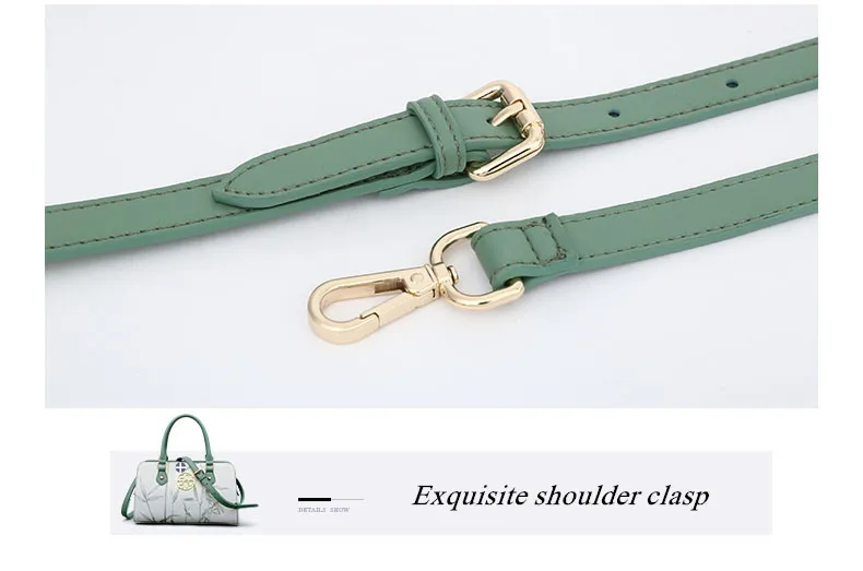 PMSIX новая сумка женская кожаная сумка с принтом в виде листьев лотоса винтажная женская сумка на плечо Высококачественная дизайнерская сумка P120118