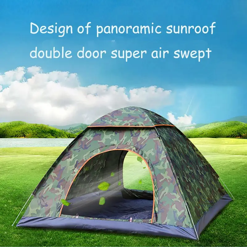 Portable Waterproof Hiking Tent Anti-UV Folding Automatic Pop-Up Ultralight Sun Shelters Camping Tent Backpacking Tents