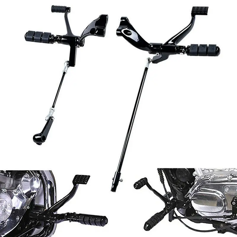 

Forward Controls Kit Pegs Levers Linkages For Sportster Iron 883 1200 XL Black For 2014-2018 Sportster 1200 Custom XL1200C 2015
