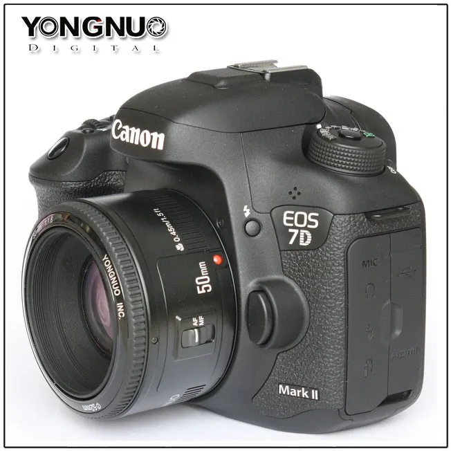 YONGNUO YN 50 1,8 EF f/1,8 AF 50 мм объектив 1:1. 8 стандартная Диафрагма объектива с автоматической фокусировкой для Canon EOS DSLR камер