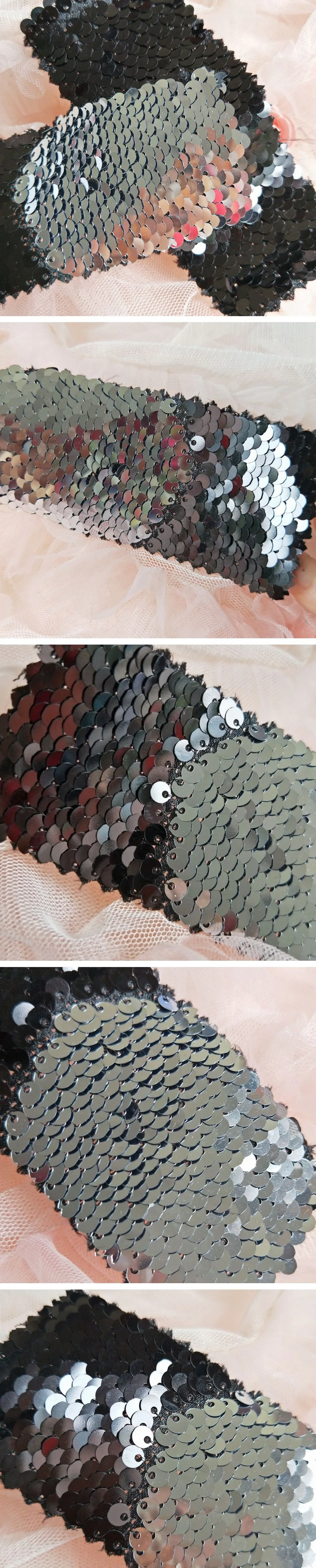 Mylb Русалка Реверсивные блестящие цвет сменный лист блесток ткань для одежды/часть подушки Декор