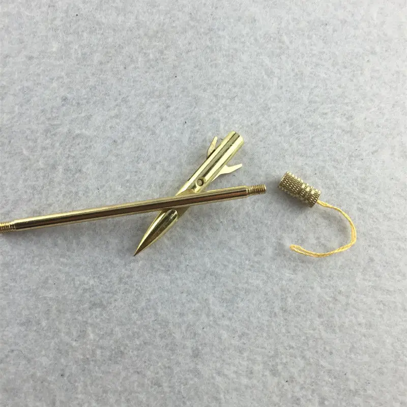 6 шт. золотистые стальные наконечники стрел для рыбалки|broadheads arrowheads|steel