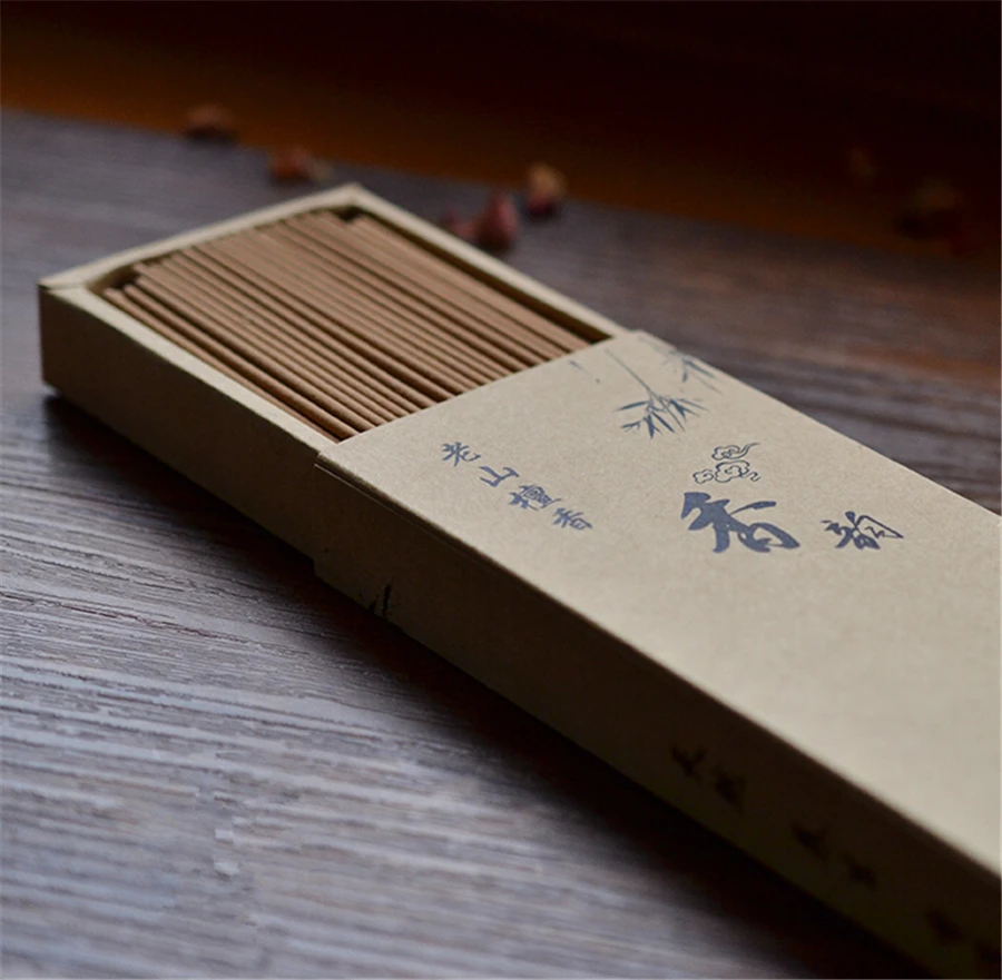 

150pcs/box Natural Aroma Incense Sandalwood Wormwood Scent Stand Sticks Incense Home Meditation Yoga Sleep Aid Clean Air