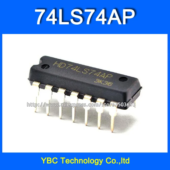 4x IC 74ls74an nuevo