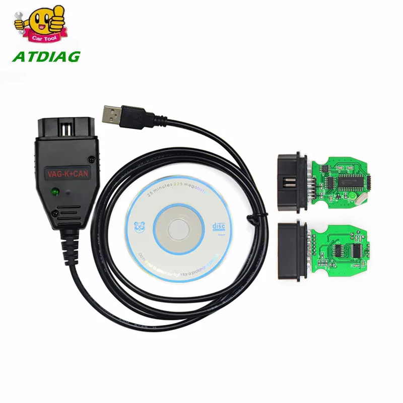 Лидер продаж диагностический сканер vag K + CAN Commander 1 4 obd2 кабель OBDII VAG COM|audio removal|trim