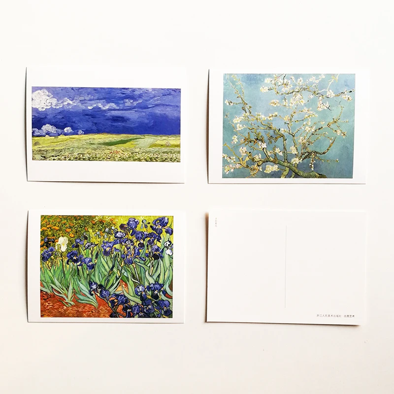 32 шт./компл. Life Like Summer Flowers Van Gogh Art Набор открыток поздравительная открытка 157x113 мм/6
