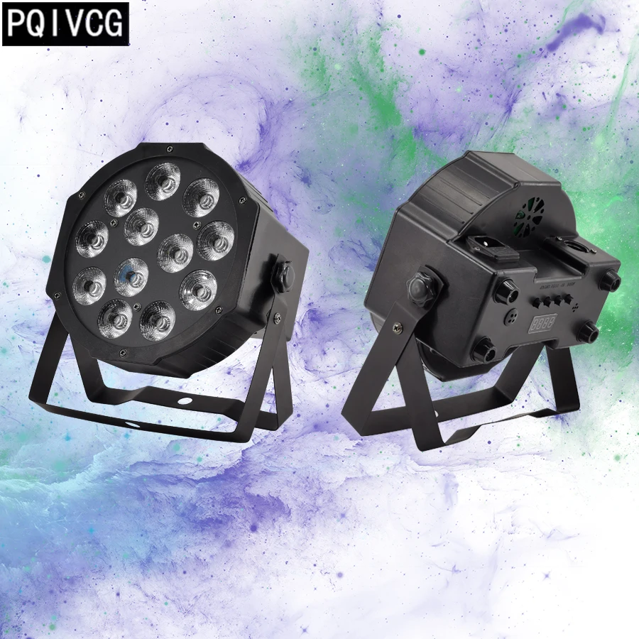 

12x12w led Par lights RGBW 4in1 flat par led IN/OUT Plug dmx512 disco lights professional stage dj equipment