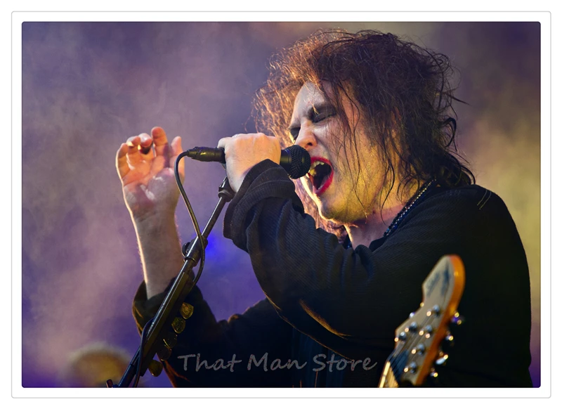 Музыкальная рок группа The Cure белый постер из крафт бумаги для гостиной столовой