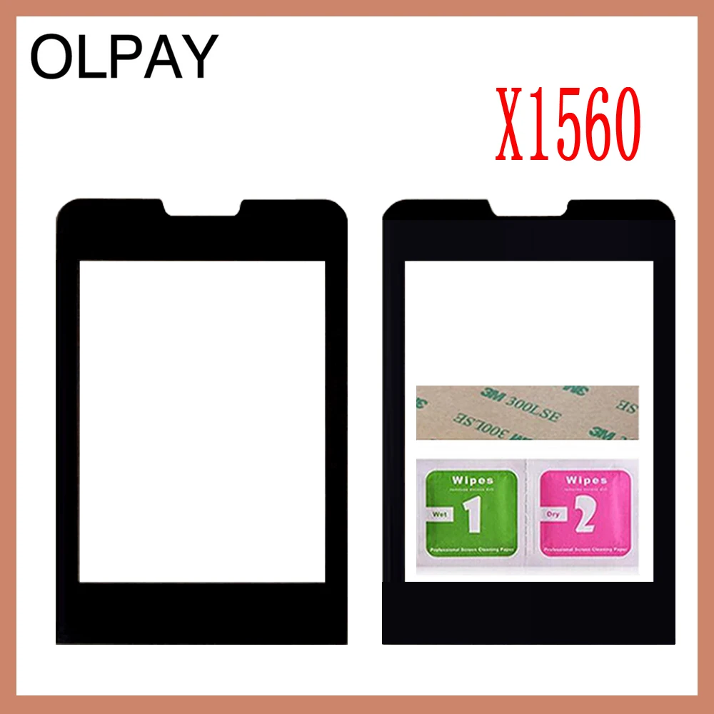 New Original Front Glass Lens For Philips Xenium Philips E560 E570 E571 X623 X1560 X5500 Not Touch Screen Free Shipping