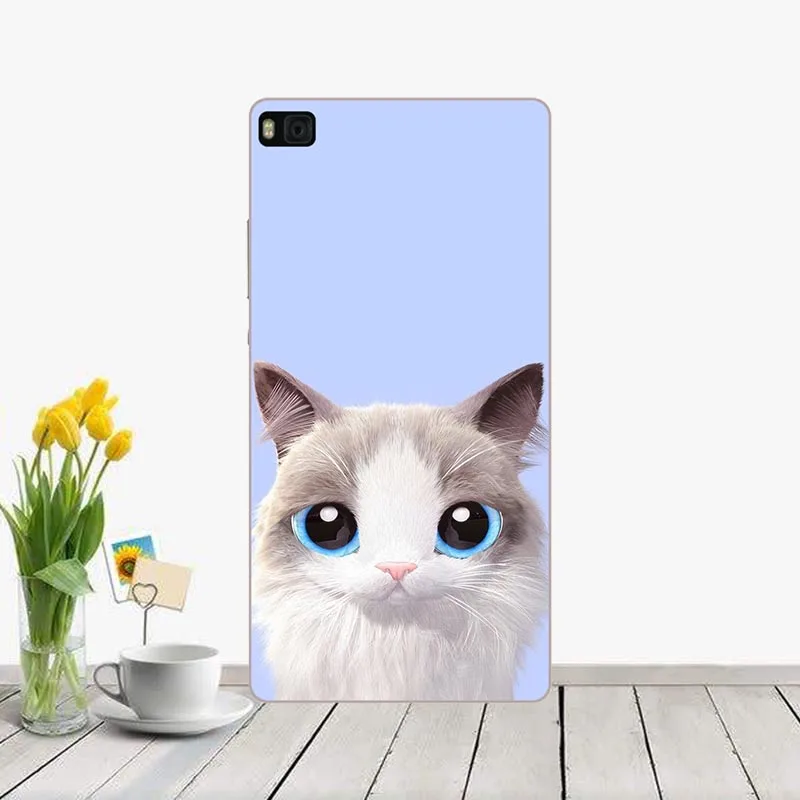 Чехол для телефона, чехол для huawei Ascend P8 GRA-L09 GRA-UL00 5,2 '', Мягкий ТПУ силиконовый чехол с рисунком для huawei P8 P 8 GRA-L09, чехол - Цвет: J18