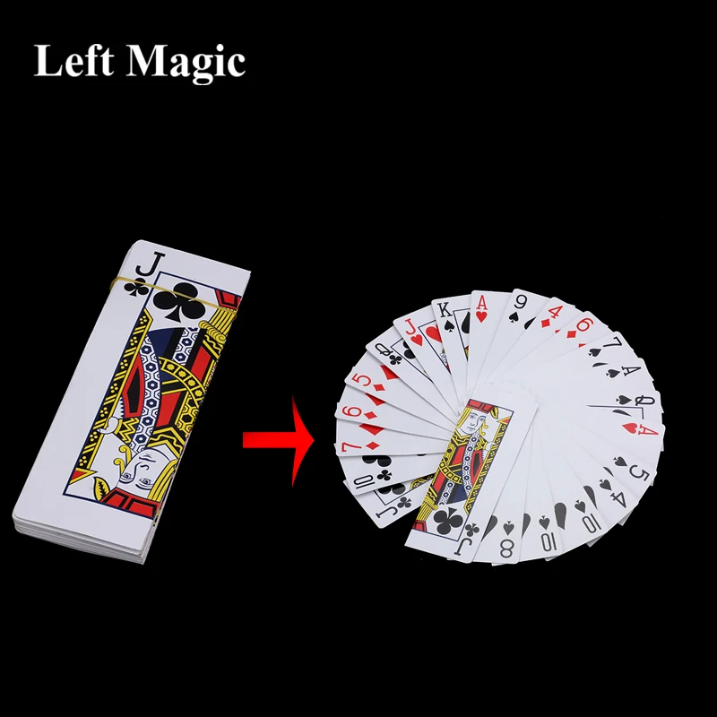 

Large Card Fan Out From Hand Magic Tricks Stage Change Magic Props Classic Magic Fun Magic Accessories