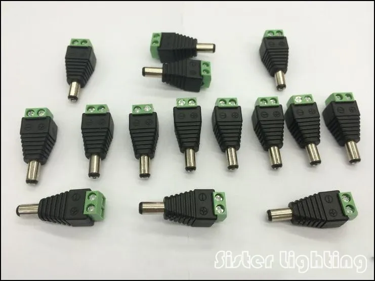 easy male dc connector(for strip with r&b cable)