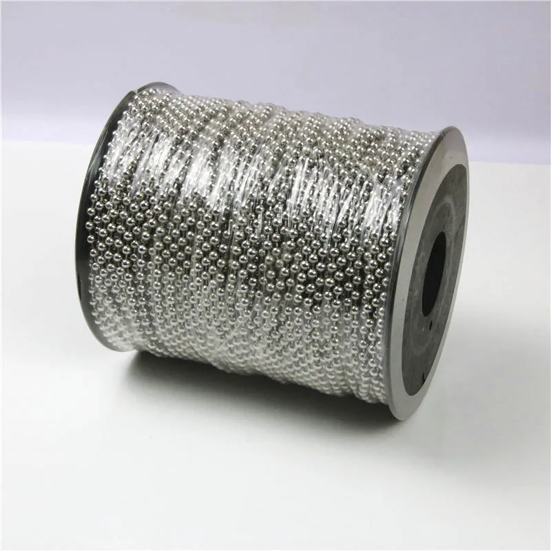 

2m/Lot Stainless Steel 4.5/3.2mm Metal Ball Beads Chains Round Ball for Necklace Making DIY Filigree Mens Jewelry Finding Supply