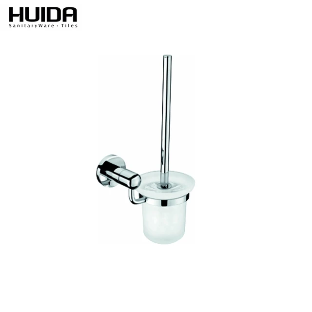 HUIDA bathroom toilet brush holder contemporary simple style chrome