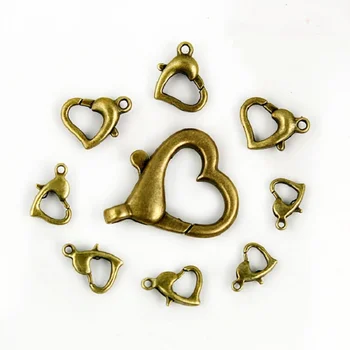 

Heart Shape Alloy Lobster clasp Jewelry Findings for DIY
