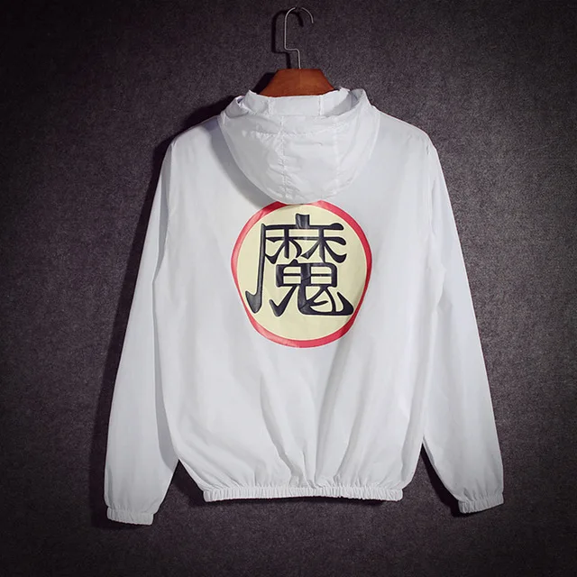 18 TANG унисекс косплей мужские летние куртки Jaqueta Masculina аниме Dragon Ball тонкая Солнцезащитная ветровка с капюшоном - Цвет: 18