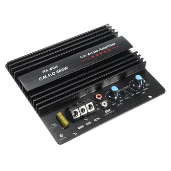 

12V Mono 600W High Power Car Audio Amplifier PA-60A Fashion Wire Drawing Powerful Bass Subwoofers Amplifier With 20A Fuse