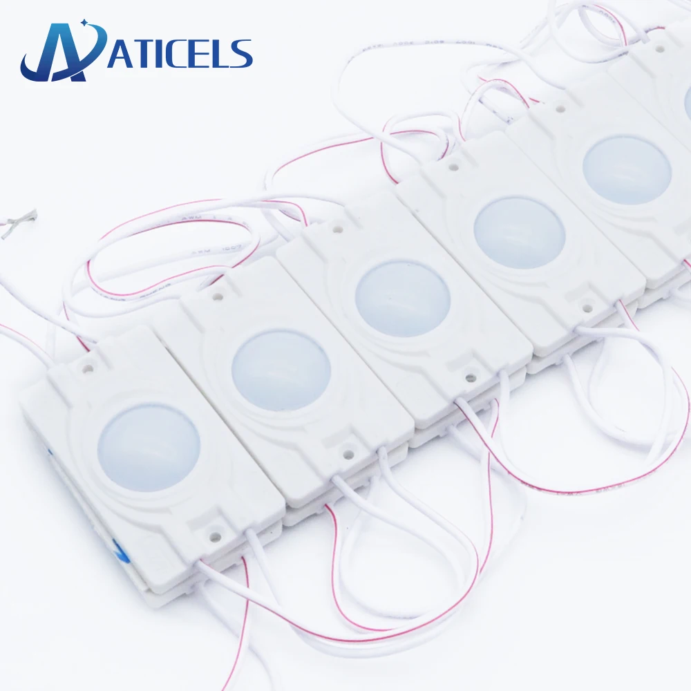 

20PCS New AC 220V LED Modules SMD 2835 6LEDs IP65 COB LED Module light with lens Advertising backlight No need driver