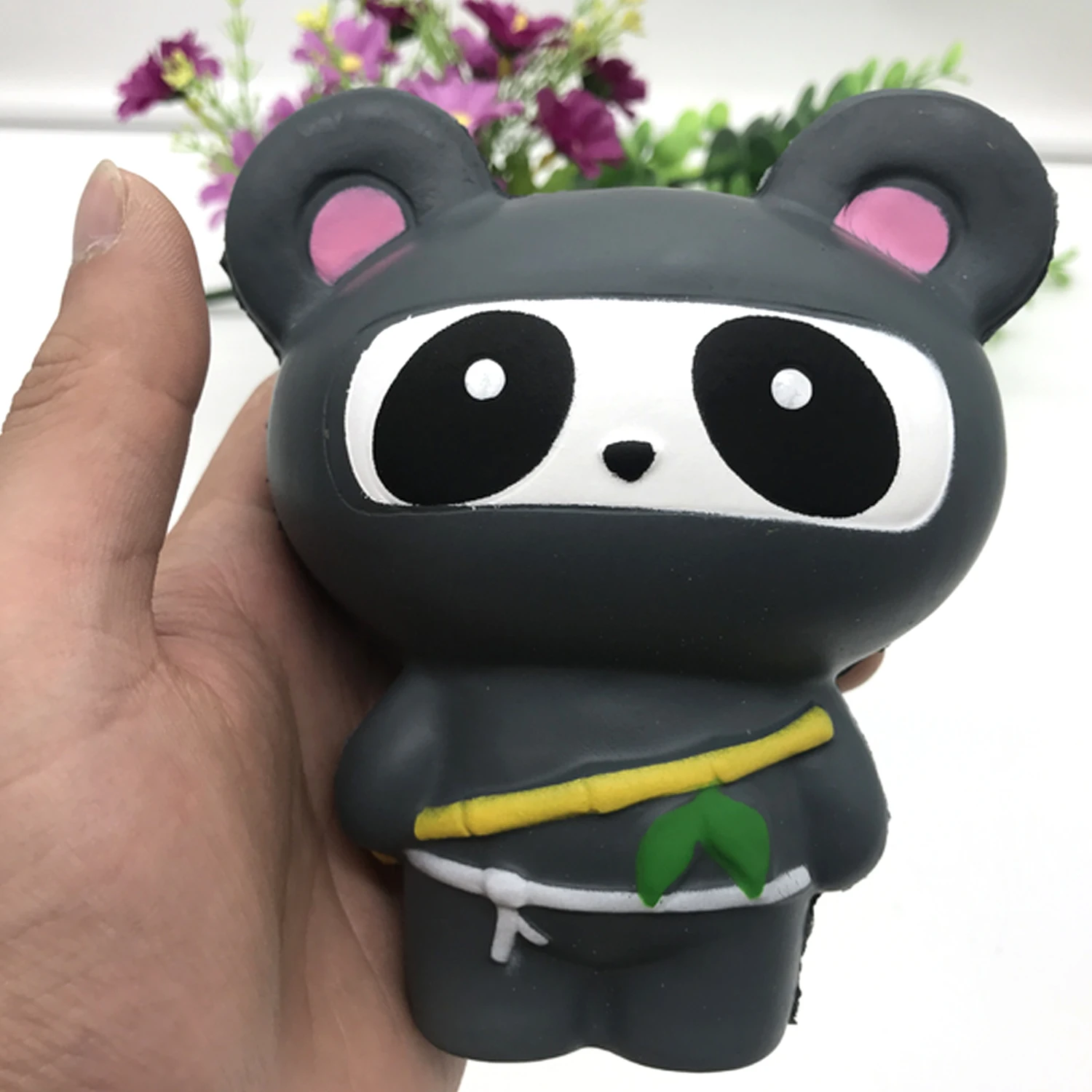 Besegad медленно распрямляющийся мягкий ниндзя Squeeze Squishies с мультипликационным принтом «панда», «», «Медведь», «Лиса ниндзя Jumbo снимает стресс беспокойство телефон ремень игрушка